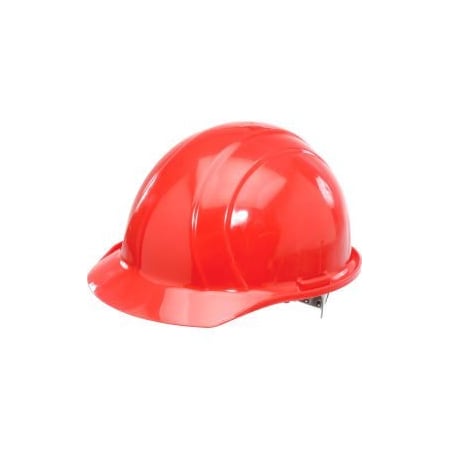 Erb Safety ERB 19764 Americana Hard Hat, 4-Point Pinlock Suspension, Red 19764